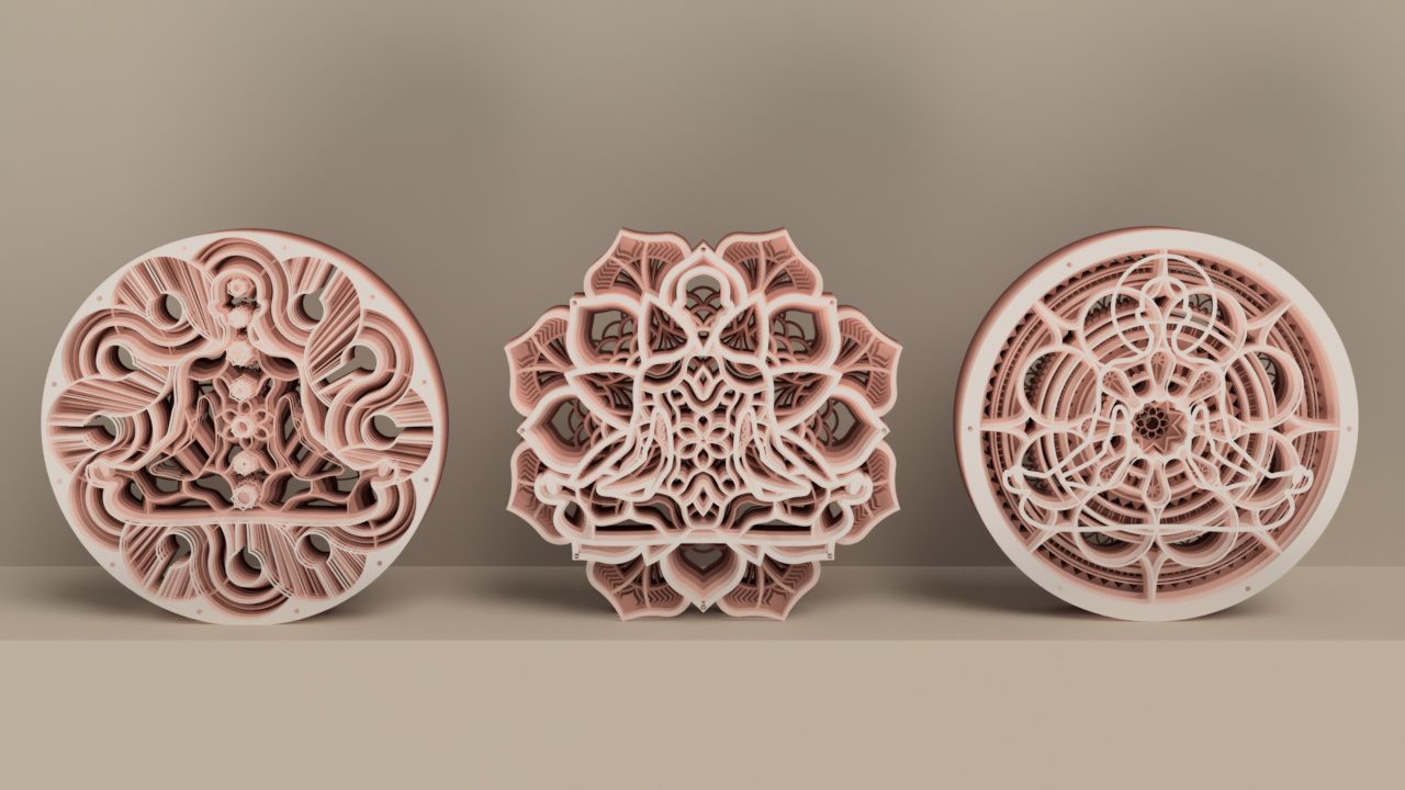 A selection of finished pieces made by Nikao